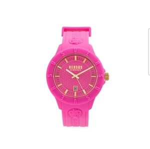 VERSUS VERSACE Stainless Steel & Silicone Watch.      2 New Batteries Included